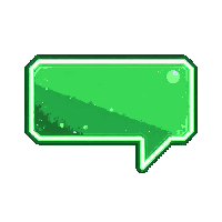 cyberpunk neon chat bubble ui element green lime glow