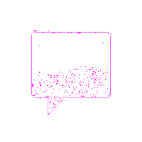 cyberpunk neon chat bubble ui element magenta pink glow