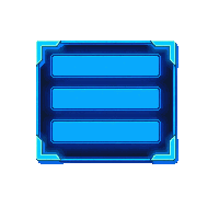 cyberpunk neon dropdown menu ui element cyan blue glow