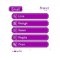 cyberpunk neon dropdown menu ui element magenta pink glow