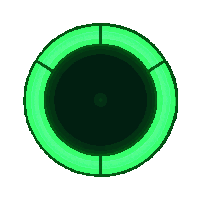 cyberpunk neon loading spinner ui element green lime glow