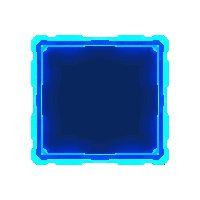 cyberpunk neon menu border ui element cyan blue glow