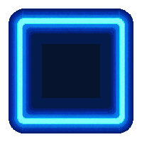 cyberpunk neon mini map frame ui element cyan blue glow