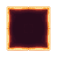 cyberpunk neon mini map frame ui element orange amber glow