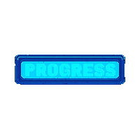 cyberpunk neon progress bar ui element cyan blue glow