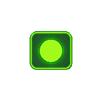 cyberpunk neon tab button ui element green lime glow