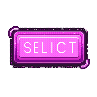 cyberpunk neon tab button ui element magenta pink glow