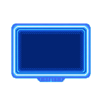 cyberpunk neon tooltip frame ui element cyan blue glow info