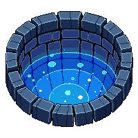 shadowlands corrupted well stone dark water glowing rim deep