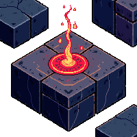 shadowlands cursed altar stone dark runes glowing red