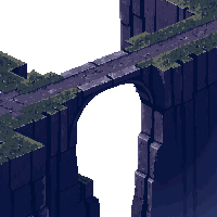 shadowlands dark bridge stone narrow crossing over void