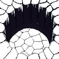 shadowlands dark cave wall jagged rocky black surface rough