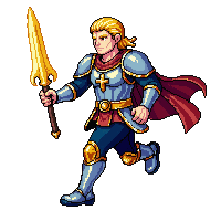 starter hero cleric holy mace armor divine run cycle brisk