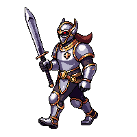 starter hero cleric holy mace armor divine walk cycle