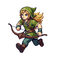 starter hero ranger bow cloak nature run cycle swift sprint