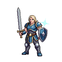 starter hero warrior sword shield plate armor special