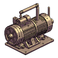 steampunk machinery clockwork motor worn used scratched