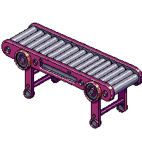 steampunk machinery conveyor belt pristine new leather