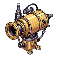 steampunk machinery piston assembly pristine new brass