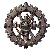 steampunk machinery steam valve wheel pristine new iron