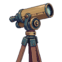 steampunk machinery telescope mount worn used tarnished