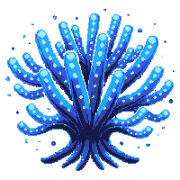 underwater kingdom bioluminescent coral soft glowing polyps
