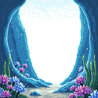 underwater kingdom bubble curtain wall rising many sparkle