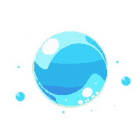 underwater kingdom bubble large single rising slowly