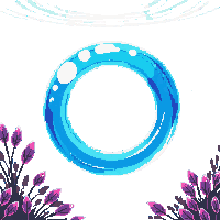 underwater kingdom bubble ring circular floating expanding