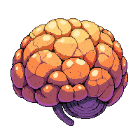 underwater kingdom coral brain round orange textured dome
