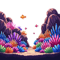 underwater kingdom coral garden mixed varieties colorful