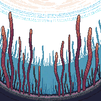 underwater kingdom kelp giant brown tall thick stalks