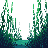 underwater kingdom seaweed forest tall green swaying dense