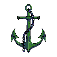 underwater kingdom sunken ship anchor heavy iron chain mossy