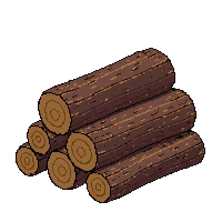 chopped wood stack split firewood pile brown