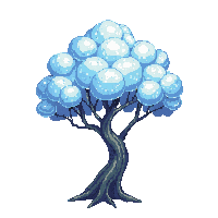 crystal tree clear transparent prismatic gem branches