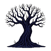 dark tree corrupted black twisted evil ominous