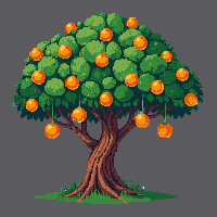 orange tree green canopy orange fruit citrus