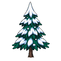 pine tree snow covered white winter frozen green
