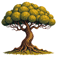 tree life golden ornate sacred ancient massive