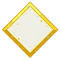 diamond shaped frame golden jeweled
