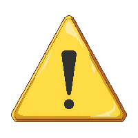exclamation mark yellow warning triangle