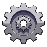 gear icon gray cog settings
