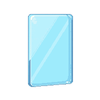 glass panel blue transparent frosted