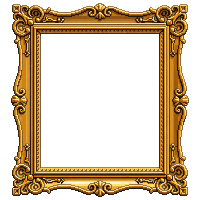golden ornate picture frame rectangular