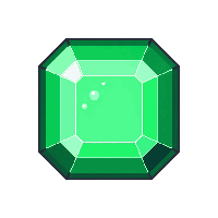 green gem icon emerald cut