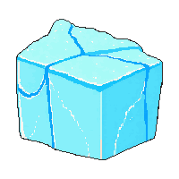 ice panel frozen blue cracked surface