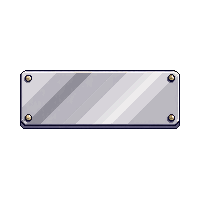 metal nameplate silver engraved rectangle