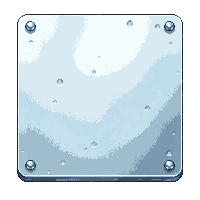 metal panel silver brushed riveted square