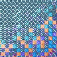 mosaic panel colorful tiles pattern